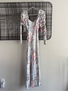 Selkie The Poet Printed Slip Dress